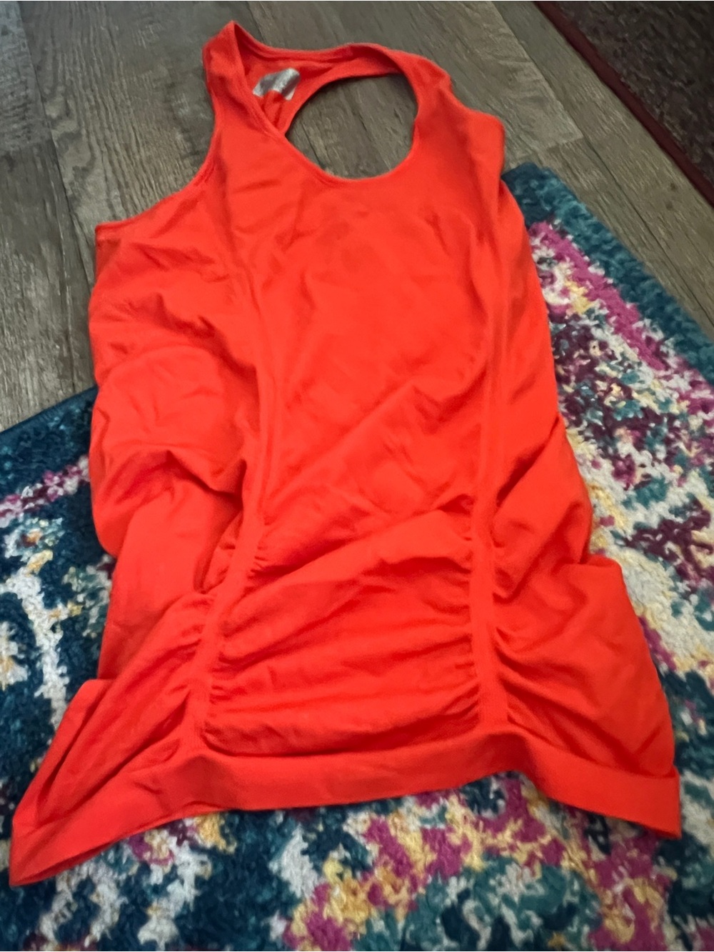 Athleta Women’s Sleeveless Ruched Tank Top - Bright Orange